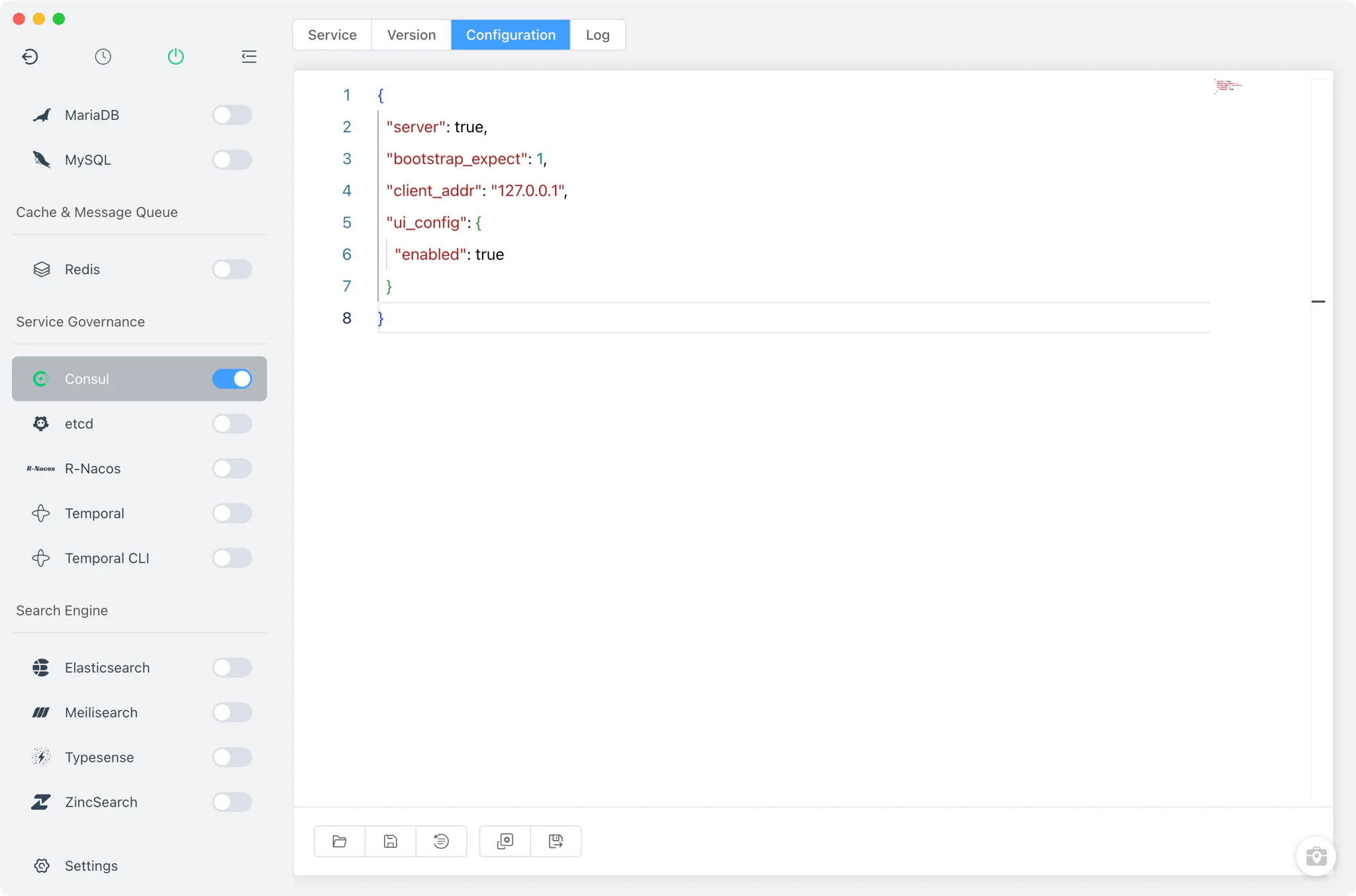 Editing the Consul JSON configuration and data directory