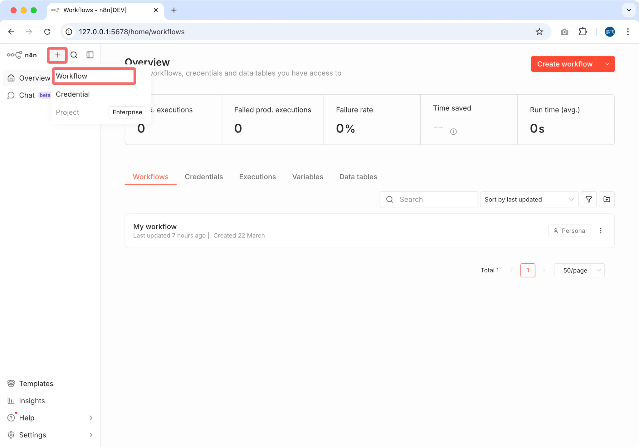 Webhook configuration